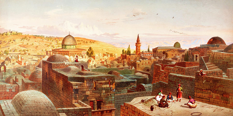 Jerusalem 1865 Photograph by Munir Alawi
