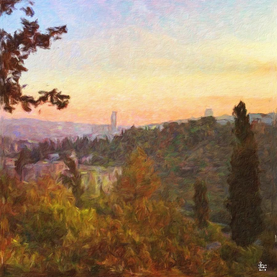 Nature Digital Art - Jerusalem Hills by Pamela Storch
