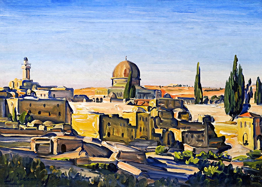 Jerusalem in 1928 Photograph by Munir Alawi