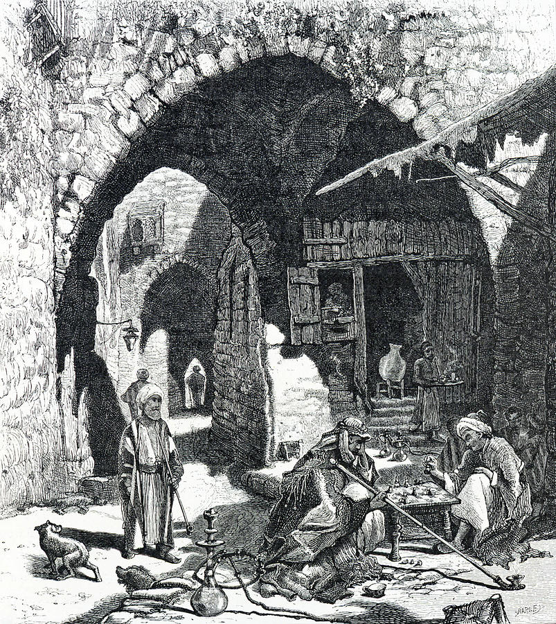 Jerusalem Old City Coffee House 1882 Photograph by Munir Alawi