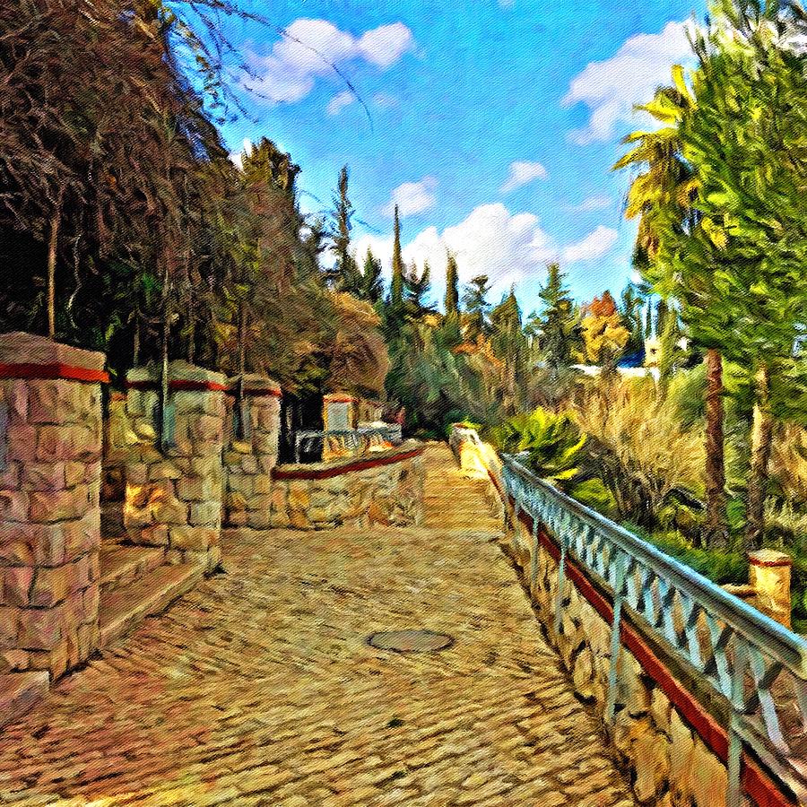Jerusalems Secret Passageway Digital Art by Pamela Storch
