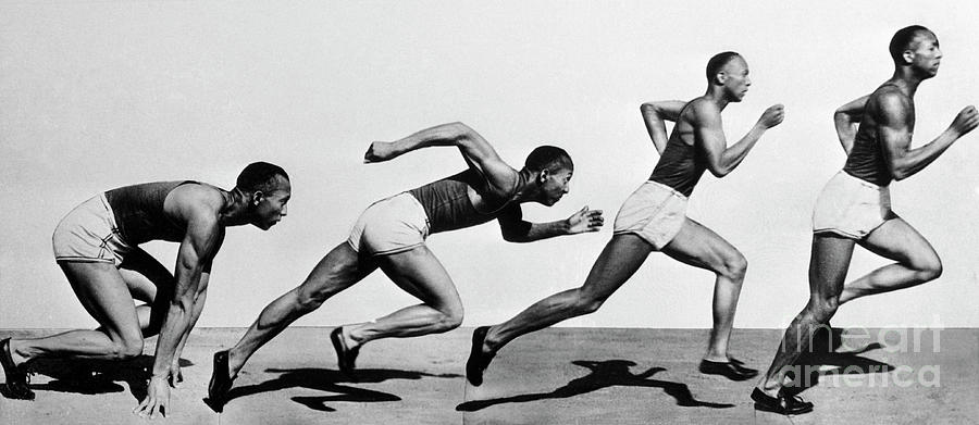 Jesse Owens In Composite Photo Photograph by Bettmann