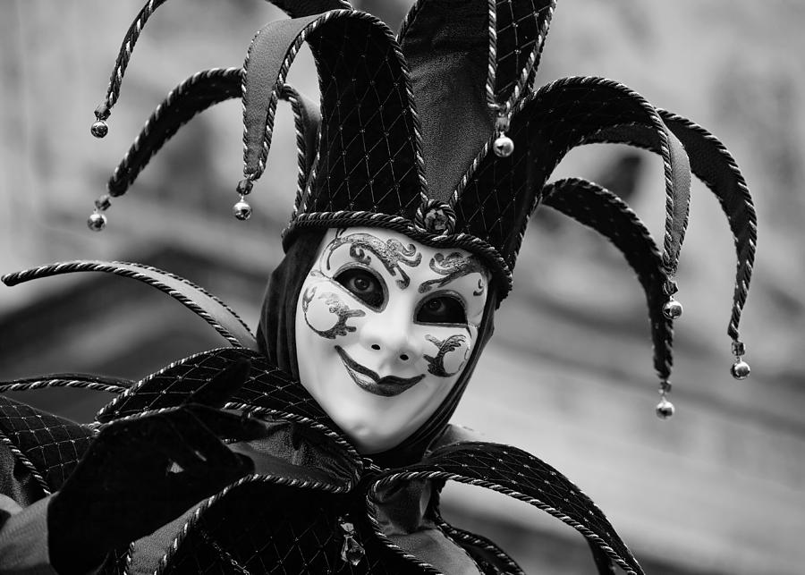 Black And White Photograph - Jester by Stefan Nielsen