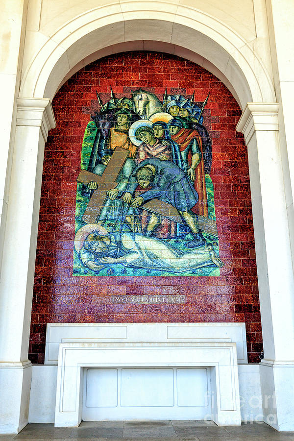 Jesus Cai Pela Terceira Vez in Fatima Photograph by John Rizzuto