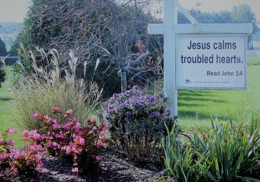 Jesus Calms Troubled Hearts Photograph