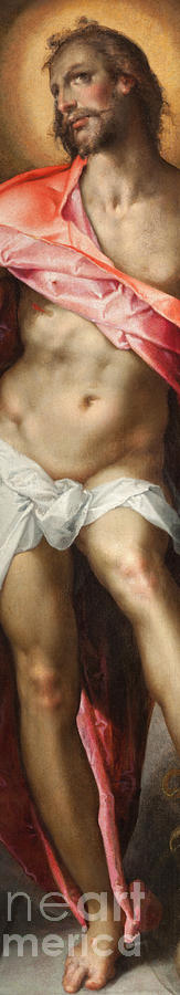 Christ Painting - Jesus Christ Detail From Epitaph Of The Prague Goldsmith Nicholas Muller by Bartholomaeus Spranger Christ Painting - Jesus Christ Detail From Epitaph Of The Prague Goldsmith Nicholas Muller by Bartholomaeus Spranger