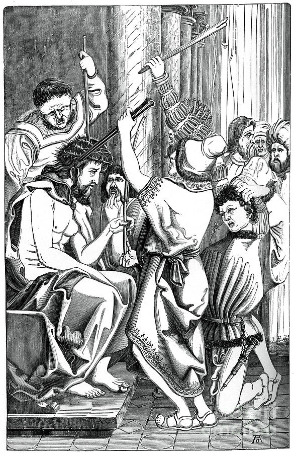 Jesus Crowned With Thorns, 1870 Drawing by Print Collector