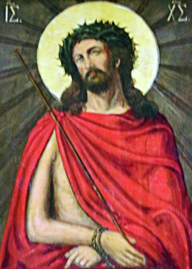 Jesus in Red Photograph by Alawi - Pixels