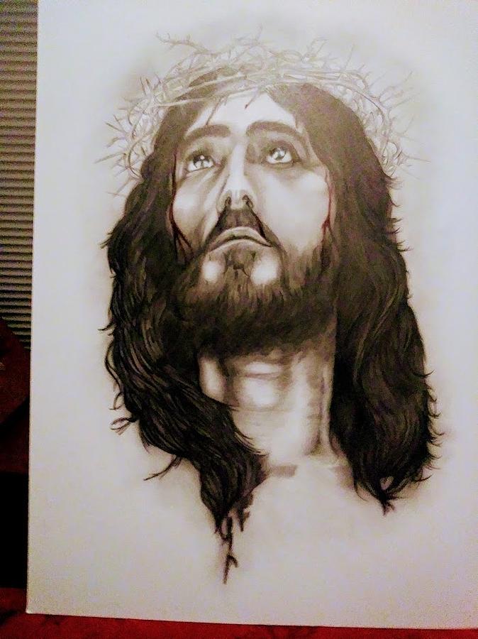 Jesus Mixed Media by Kent Milner - Fine Art America