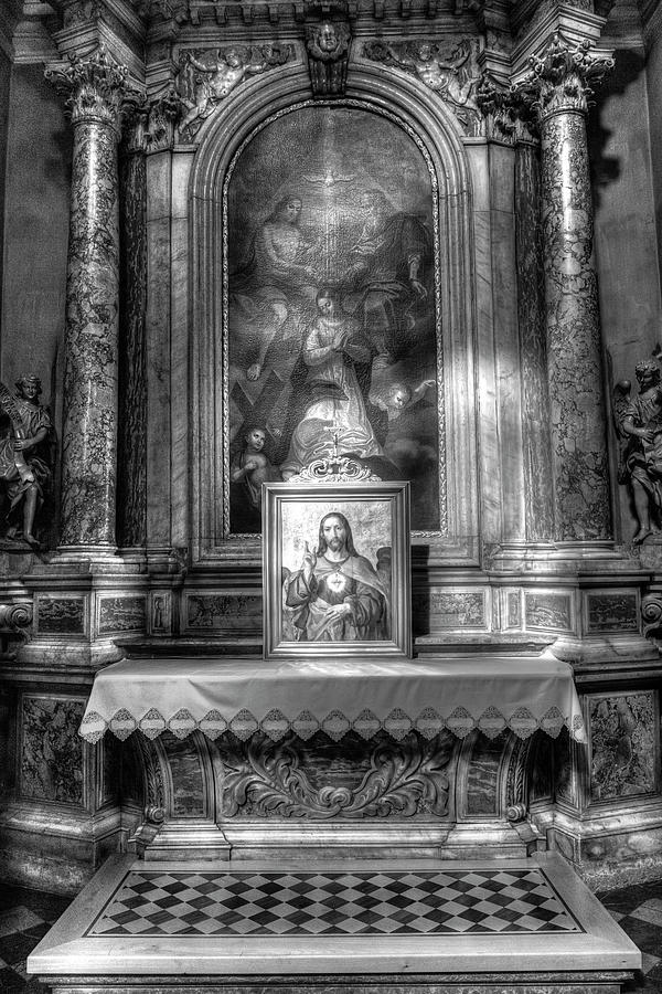 Sacred Heart Of Jesus Photograph - Jesus St. Nicholass Church Ljubljana  by David Pyatt