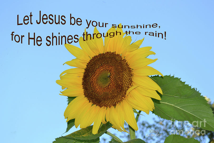 Jesus Sunshine Mixed Media by Lori Tondini