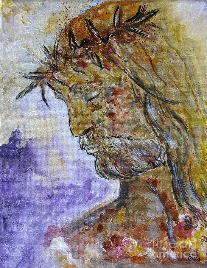 Jesus the Christ Painting by Ella Kaye Dickey