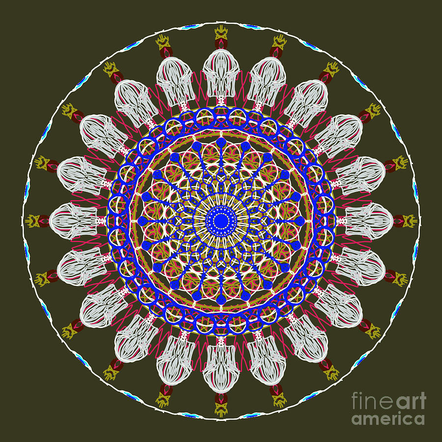 Jesus The King Of Kings Mandala Painting by Catherine Lott - Fine Art ...