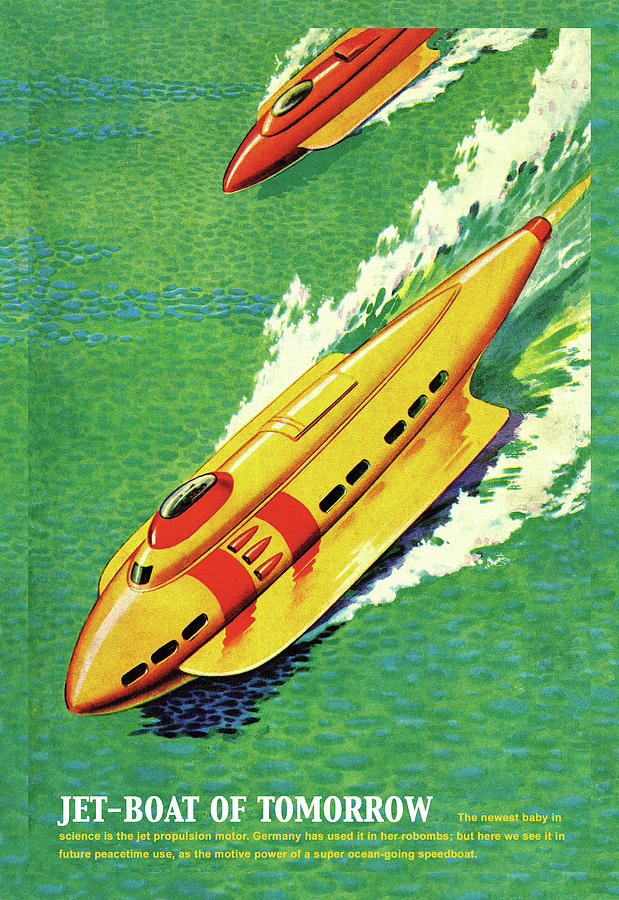 Jet-Boat of Tomorrow Painting by James B. Settles (JBS)