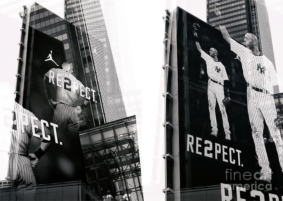 Jeter Re2pect Billboard Collage New York City Photograph by John Rizzuto