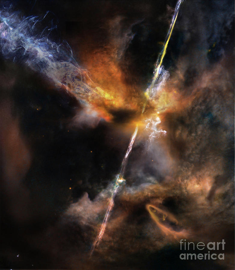 Jetting Protostar Photograph by Ron Miller / Science Photo Library