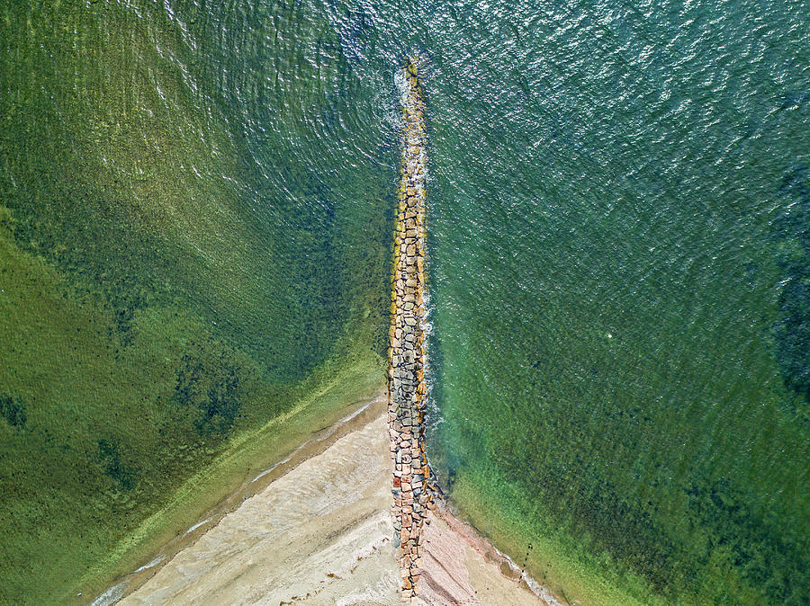 Beach Jetty Photograph - Jetty from Above by Stephanie McDowell
