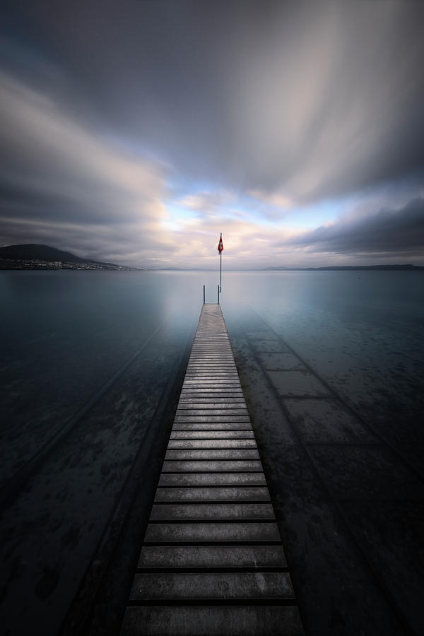 Jetty to Switzerland Photograph by Dominique Dubied