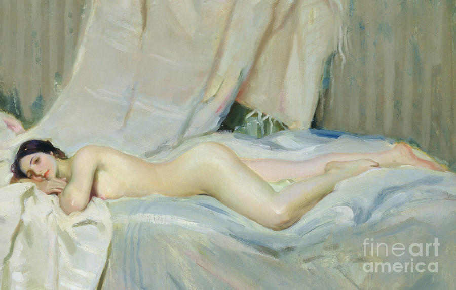 Portrait Painting - Jeunesse dans la Pleine Lumiere by Julius C Rolshoven