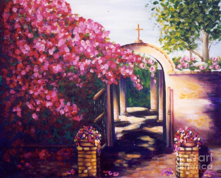 Rose Painting - Jewel of the Missions by Pat Heydlauff