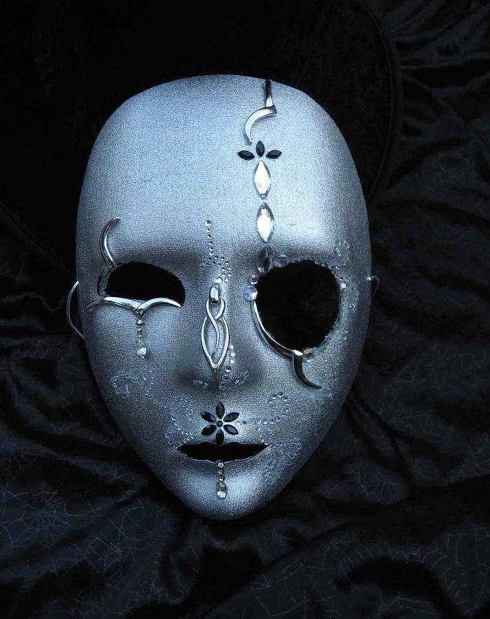 Silver Painting - Jewelry Mask by Patricia Dymer