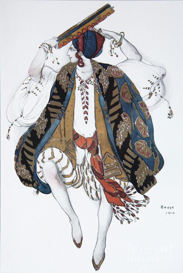 Jewish Dance. Costume Design Drawing by Heritage Images