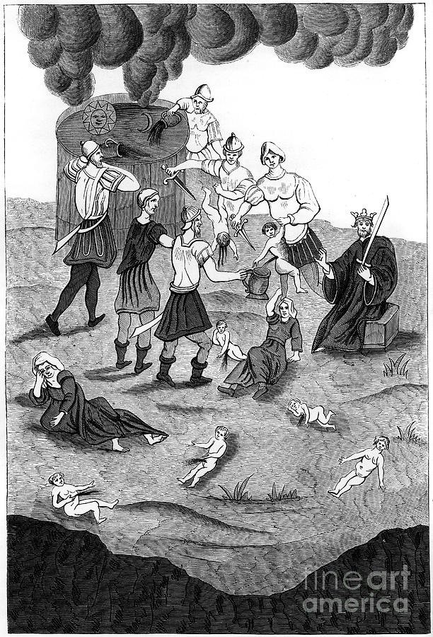 Jews Taking The Blood From Christian Drawing by Print Collector
