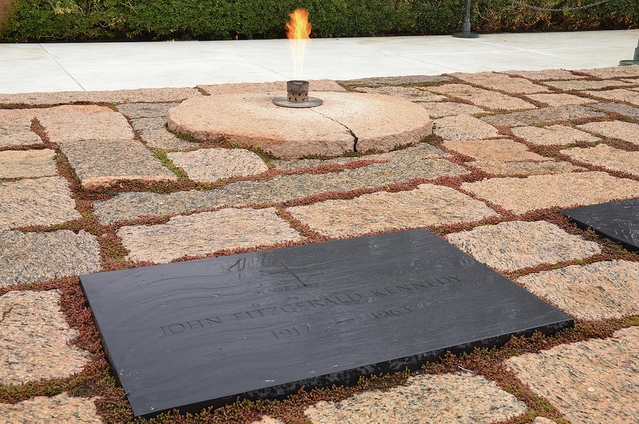 Jfk Grave And The Eternal Flame Arlington Photograph By James Kirkikis Pixels