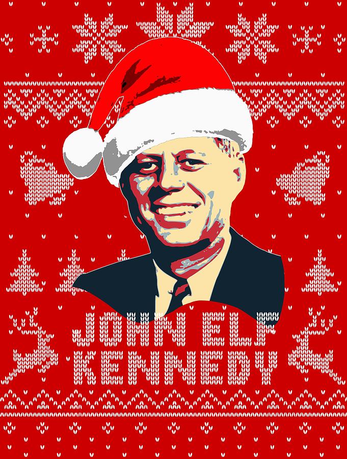 Santa Digital Art - Jfk John Elf Kennedy by Filip Hellman Santa Digital Art - Jfk John Elf Kennedy by Filip Hellman