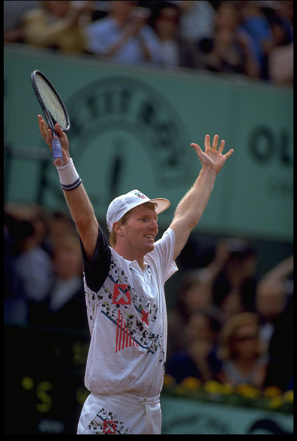 Jim Courier Usa French Open Photograph by Chris Cole