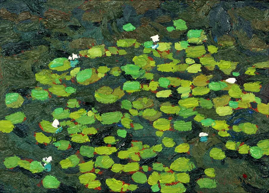 Jim Day Lily Pads Painting by Phil Chadwick