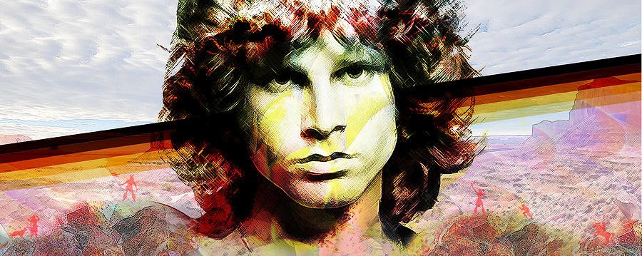 Jim Digital Art - Jim Morrison by Felipe Navega