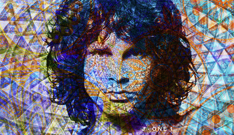 Jim Morrison In Samadhi Digital Art by J U A N - O A X A C A