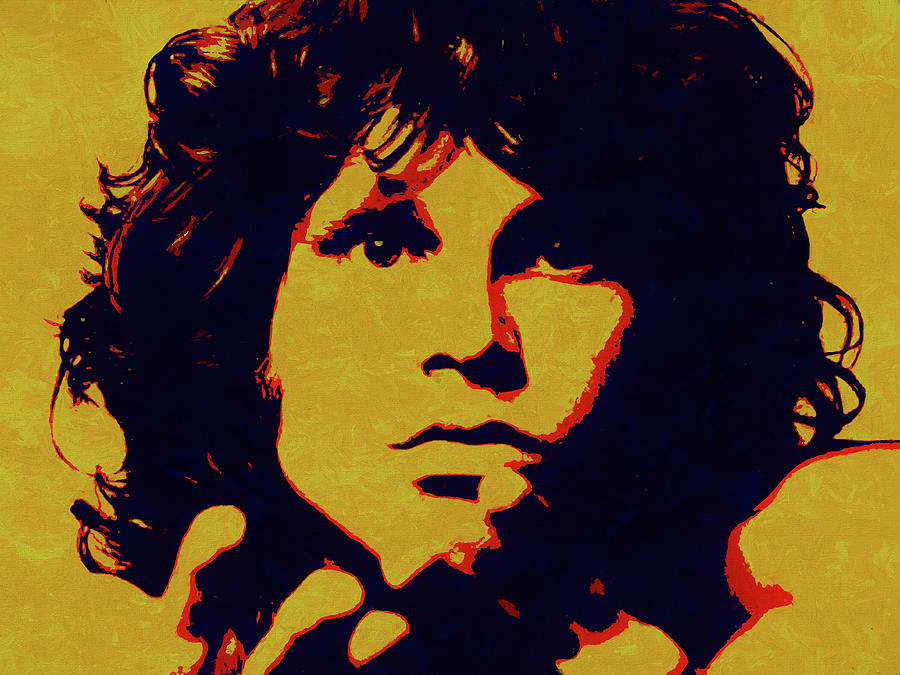 Jim Morrison print Jim Morrison painting Jim Morrison art Jim Morrison ...