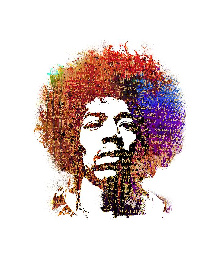 Jimi Hendrix Painting - Jimi by Art Popop