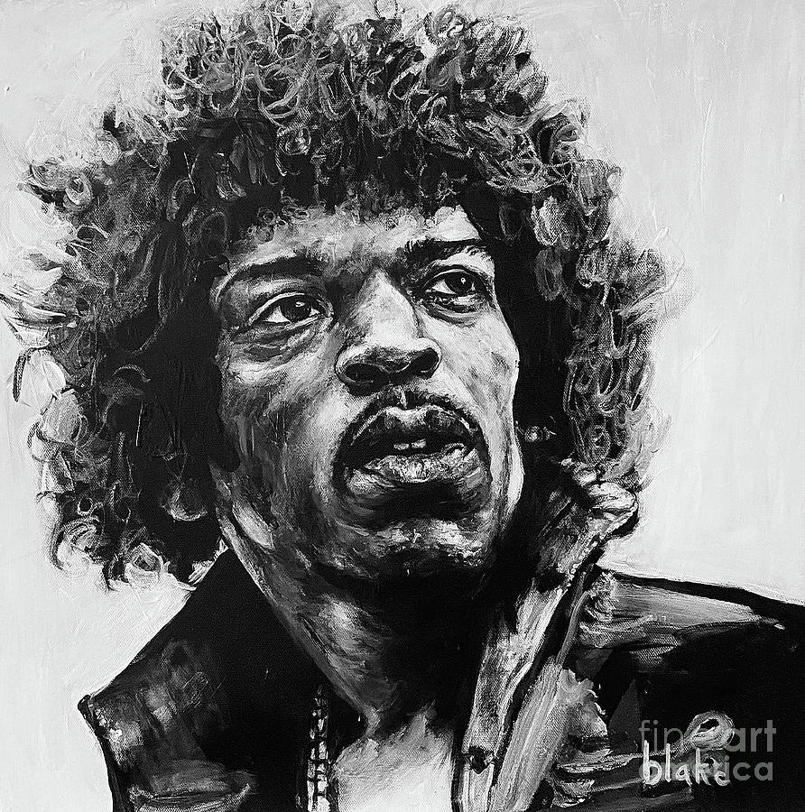 Jimi, C.2021 Painting by Blake Munch - Fine Art America