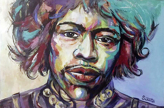 Jimi Hendrix 2 Painting