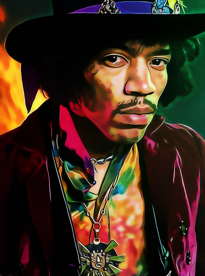 Guitarist Mixed Media - Jimi Hendrix Experience by Marvin Blaine Guitarist Mixed Media - Jimi Hendrix Experience by Marvin Blaine