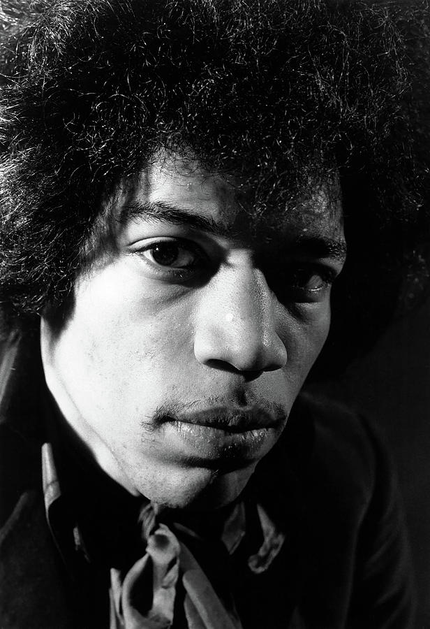 Jimi Hendrix Photograph - Jimi Hendrix Extreme Up Close by Globe Photos