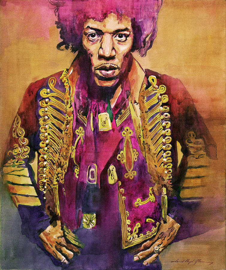 Jimi Hendrix In London Painting by David Lloyd Glover
