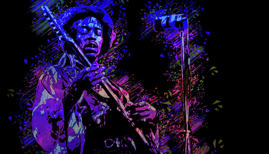 Jimi Hendrix Digital Art by Pheasant Run Gallery