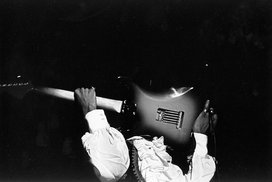 Jimi Hendrix Performs At Monterey Photograph by Michael Ochs Archives