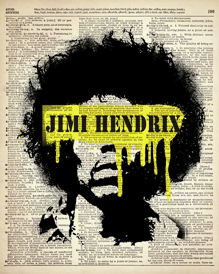 Jimi Hendrix - Street art Painting by Art Popop