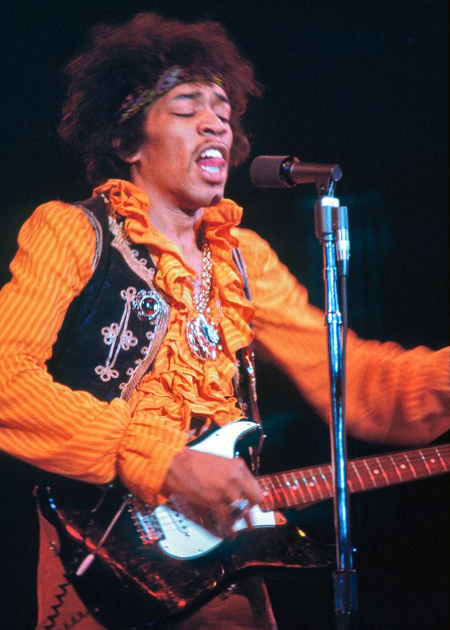 Jimi Hendrix With Tongue Out While Photograph by Jill Gibson - Fine Art ...