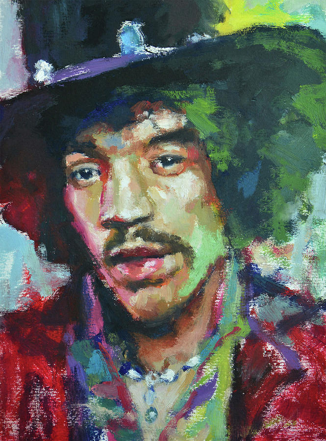 Jimi Hendrix Painting - Jimi by Khairzul MG