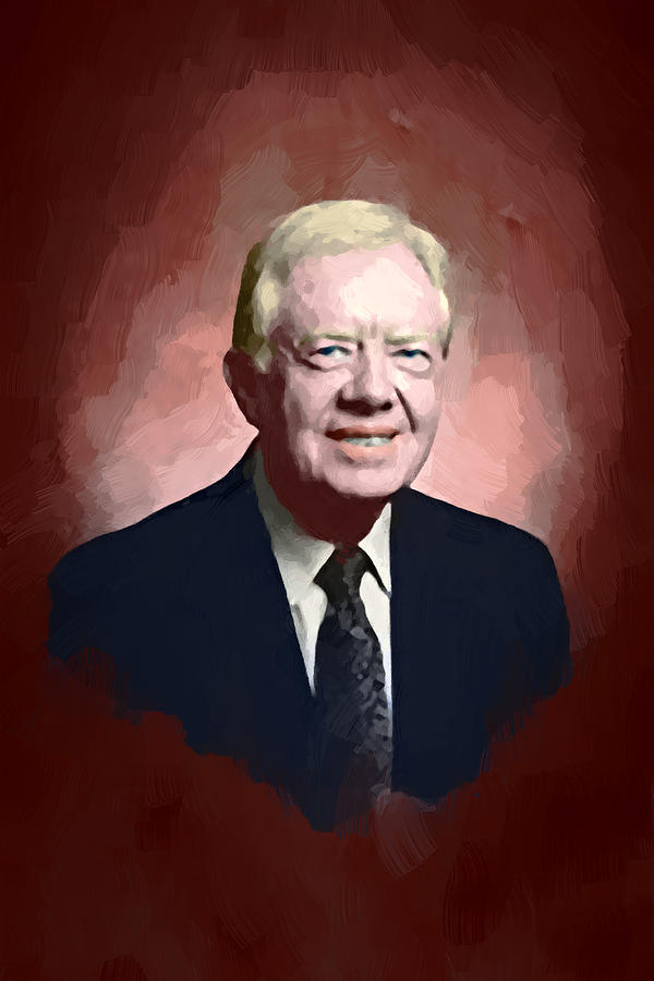 Jimmy Carter - DWP1909039 Painting by Dean Wittle