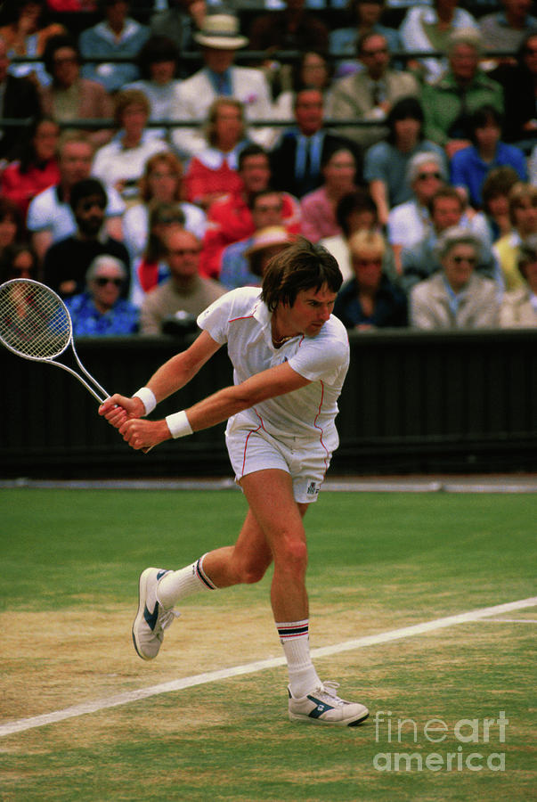 Jimmy Connors Playing Tennis Match Photograph by Bettmann