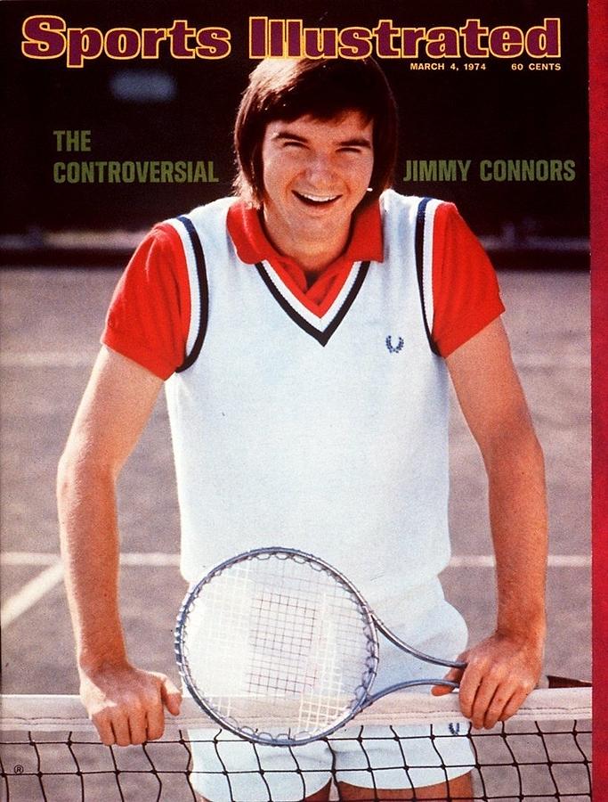 Jimmy Connors, Tennis Sports Illustrated Cover Photograph by Sports Illustrated