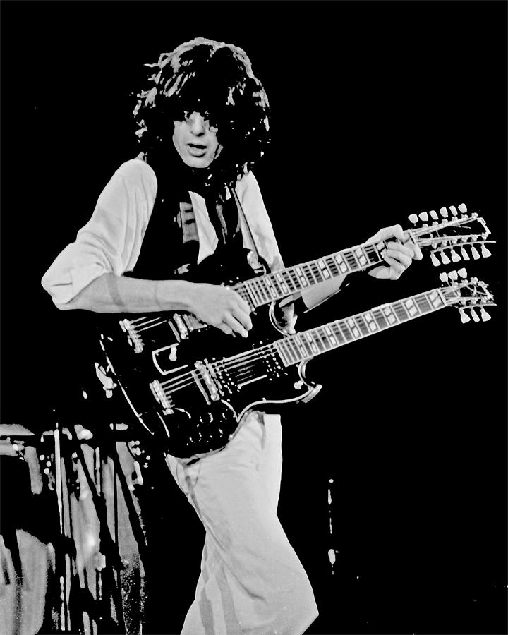 Jimmy Page At The A.r.m.s by Larry Hulst