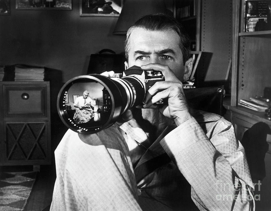 Jimmy Stewart As L.b. Jeffries In Rear Photograph by Bettmann Jimmy Stewart As L.b. Jeffries In Rear Photograph by Bettmann